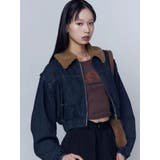 ボアカラーデニムブルゾン | EMODA | 詳細画像35 