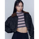 ボアカラーデニムブルゾン | EMODA | 詳細画像38 