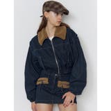 ボアカラーデニムブルゾン | EMODA | 詳細画像42 