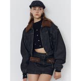 ボアカラーデニムブルゾン | EMODA | 詳細画像46 