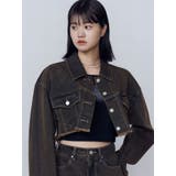ショートデニムブルゾン | EMODA | 詳細画像2 