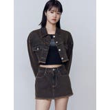 ショートデニムブルゾン | EMODA | 詳細画像3 