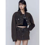 ショートデニムブルゾン | EMODA | 詳細画像4 