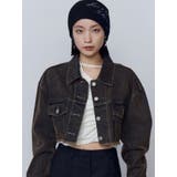 ショートデニムブルゾン | EMODA | 詳細画像9 