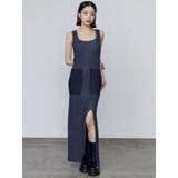 ネイビー | ドッキングポケットワンピース | EMODA