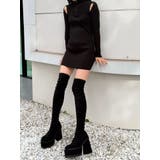 オープンリブジップニットワンピース | EMODA | 詳細画像13