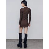 オープンリブジップニットワンピース | EMODA | 詳細画像34