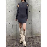 オープンリブジップニットワンピース | EMODA | 詳細画像6