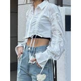 ストリングリボンショートシャツ | EMODA | 詳細画像3