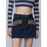 インディゴ | ボアポケットミニスカート | EMODA