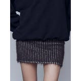 ブラウン | シャギープレーティングポケットスカート | EMODA