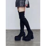 スクエアフィットロングブーツ | EMODA | 詳細画像16 