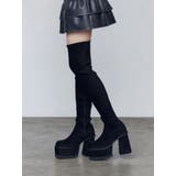 スクエアフィットロングブーツ | EMODA | 詳細画像7 