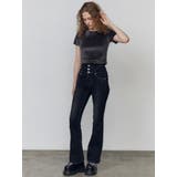 スーパーハイウエストフレアパギンス | EMODA | 詳細画像33 