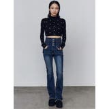 スリーレスアップハイウエストフレアパギンス | EMODA | 詳細画像13