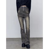 リボンハイウエストフレアパギンス | EMODA | 詳細画像28 