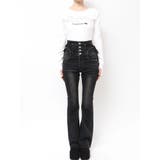 リボンハイウエストフレアパギンス | EMODA | 詳細画像45 