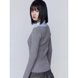 ドッキングシャツニットトップ | EMODA | 詳細画像27