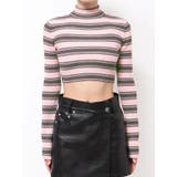 ピンク | ハイネッククロップニット | EMODA