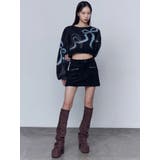 リボンラインショートニット | EMODA | 詳細画像28 