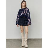 リボンラインショートニット | EMODA | 詳細画像3 