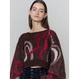 リボンラインショートニット | EMODA | 詳細画像31 