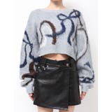 リボンラインショートニット | EMODA | 詳細画像33 