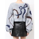 リボンラインショートニット | EMODA | 詳細画像35 