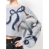 リボンラインショートニット | EMODA | 詳細画像37 