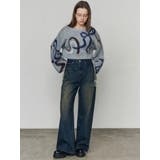 リボンラインショートニット | EMODA | 詳細画像5 