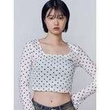 シアーベロアプレートクロップトップ | EMODA | 詳細画像17 