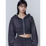 グレー | シェービングショートジップフーディ | EMODA