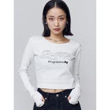 ロゴパッチクロップロングスリーブTシャツ | EMODA | 詳細画像14 