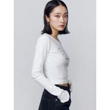 ロゴパッチクロップロングスリーブTシャツ | EMODA | 詳細画像15 