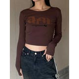 ロゴパッチクロップロングスリーブTシャツ | EMODA | 詳細画像2 