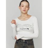 ロゴパッチクロップロングスリーブTシャツ | EMODA | 詳細画像26 