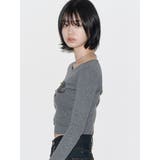 ロゴパッチクロップロングスリーブTシャツ | EMODA | 詳細画像35 