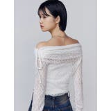 レースオフショルダートップ | EMODA | 詳細画像21