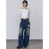 レースオフショルダートップ | EMODA | 詳細画像22