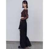 レースオフショルダートップ | EMODA | 詳細画像31