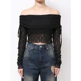 レースオフショルダートップ | EMODA | 詳細画像33