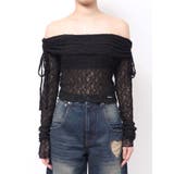 レースオフショルダートップ | EMODA | 詳細画像40