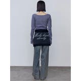 ロゴクロップドロングスリーブTシャツ | EMODA | 詳細画像20 