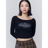 ロゴクロップドロングスリーブTシャツ | EMODA | 詳細画像26