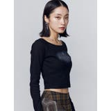 ロゴクロップドロングスリーブTシャツ | EMODA | 詳細画像27