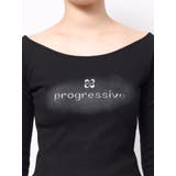 ロゴクロップドロングスリーブTシャツ | EMODA | 詳細画像35