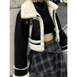 ショートフェイクムートンブルゾン | EMODA | 詳細画像15 