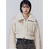 ショートフェイクムートンブルゾン | EMODA | 詳細画像20 