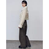 ショートフェイクムートンブルゾン | EMODA | 詳細画像23 