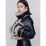 ショートフェイクムートンブルゾン | EMODA | 詳細画像30 